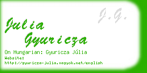 julia gyuricza business card