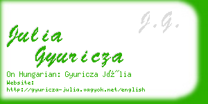 julia gyuricza business card